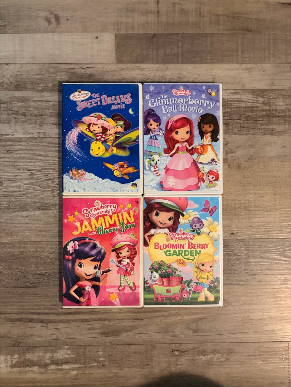 Strawberry Shortcake DVD Movie Bundle Lot of 4 - Sweet Dreams, Glimmerberry Ball